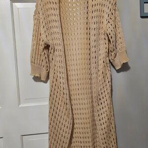 Cozy Cream Open-Knit Sweater